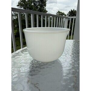 Vintage Glasbake For Sunbeam 20CJ Pour Spout Mixing Bowl Milk Glass for Mixer